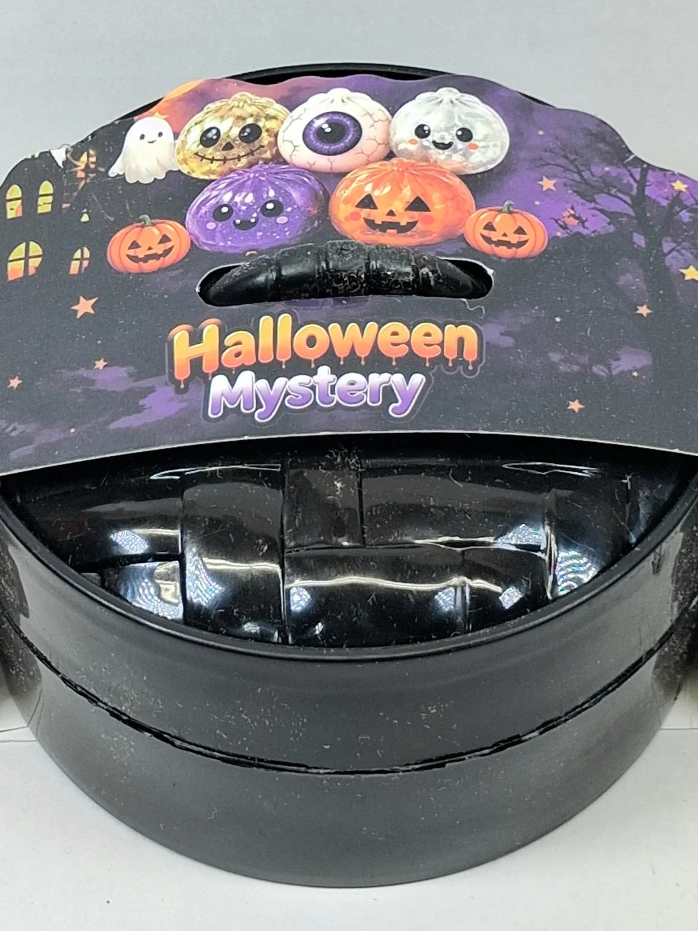 Halloween Mystery Mini Squishy Black Purple Orange New Sealed